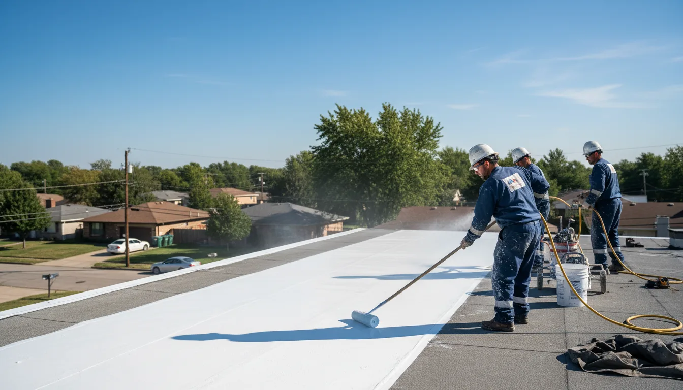 Commercial roof coating in Idlewild, MI near me